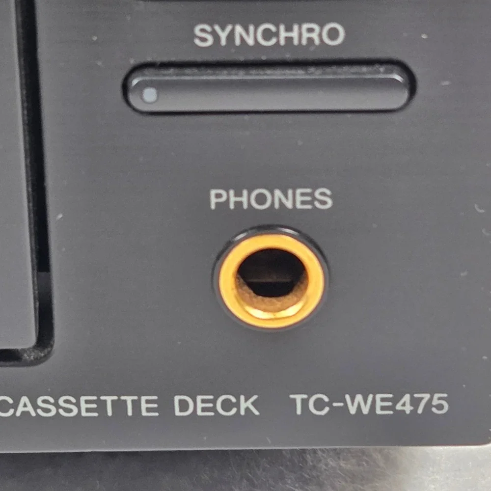 Sony TC-WE475 Dual Cassette Deck Stereo Component Black Auto Reverse Dolby B/C